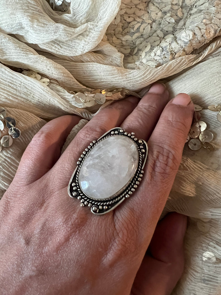 Statement Natural Gemstone Ring