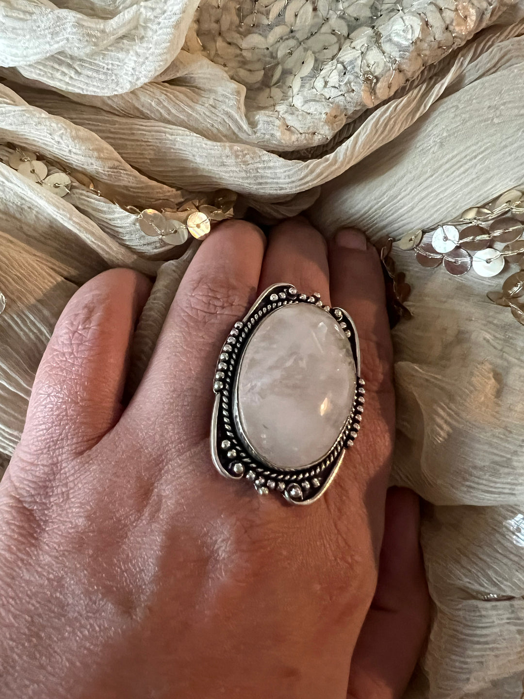 Statement Natural Gemstone Ring