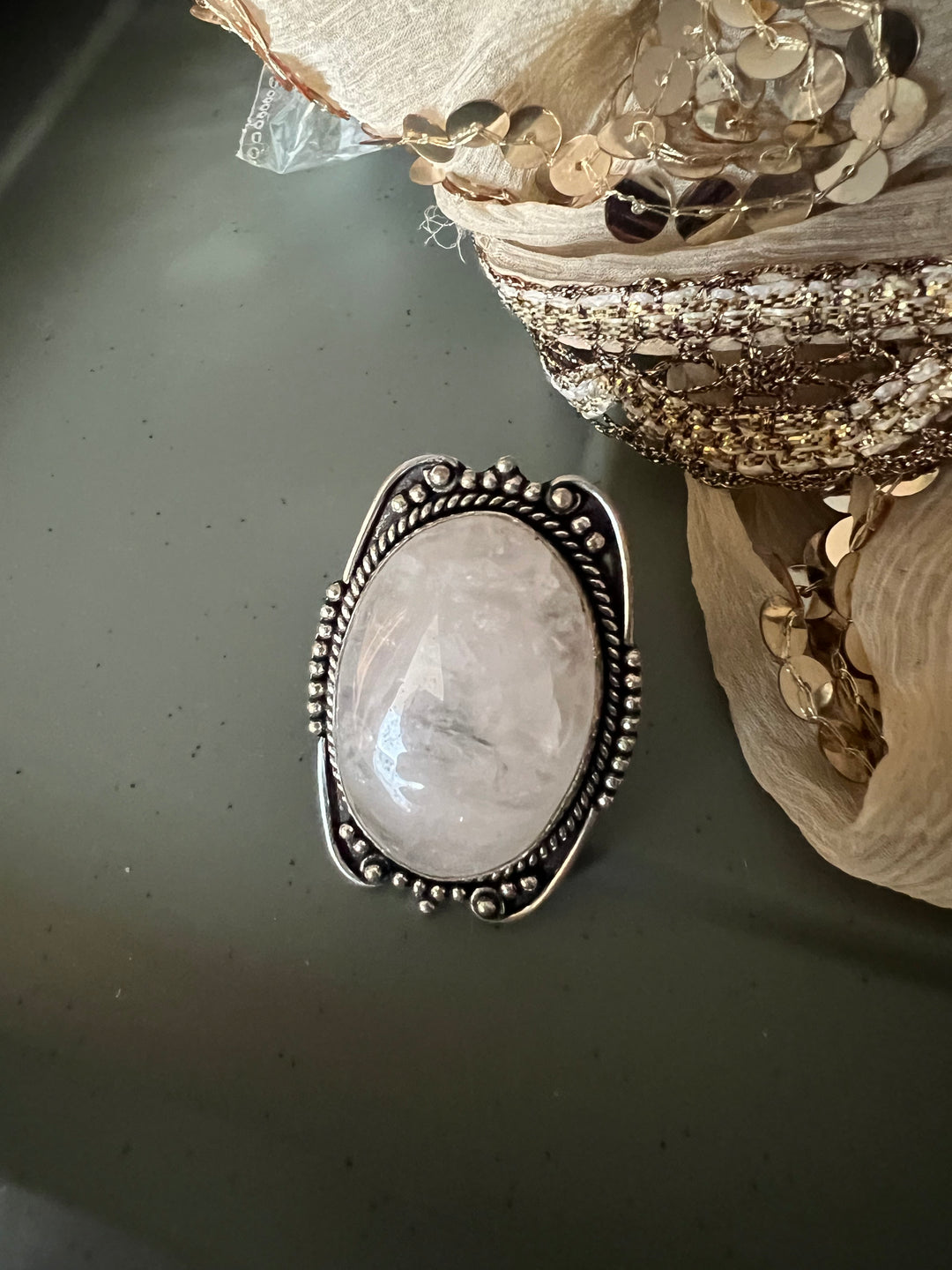 Statement Natural Gemstone Ring