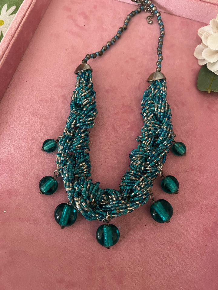 Bold Statement Beaded Necklace