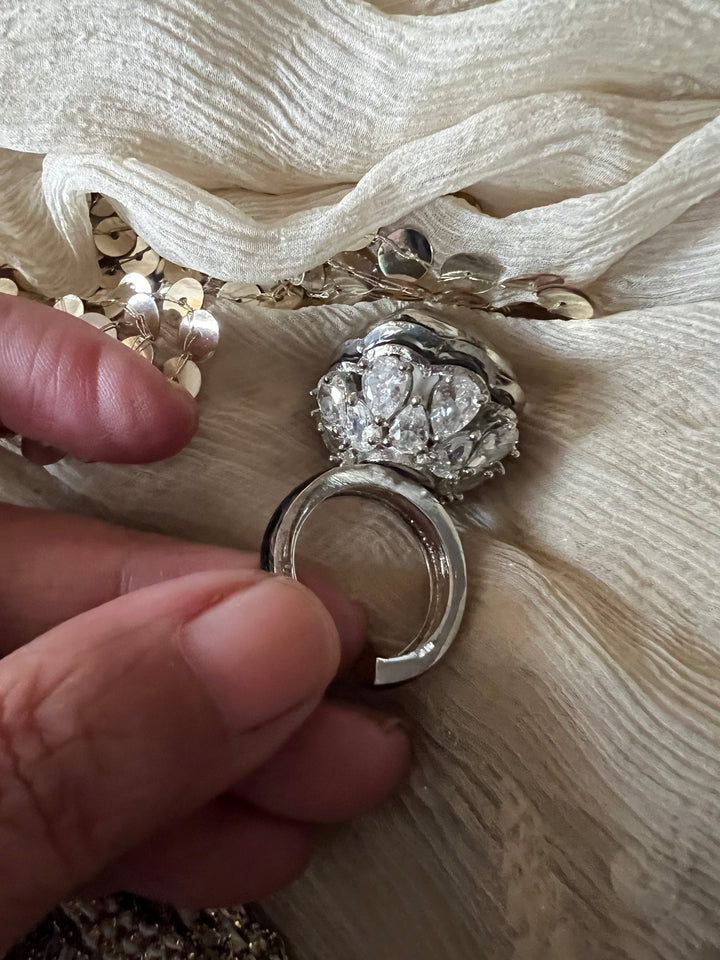 Austrian Crystal Brass Ring