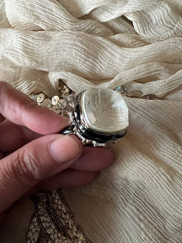 Austrian Crystal Brass Ring