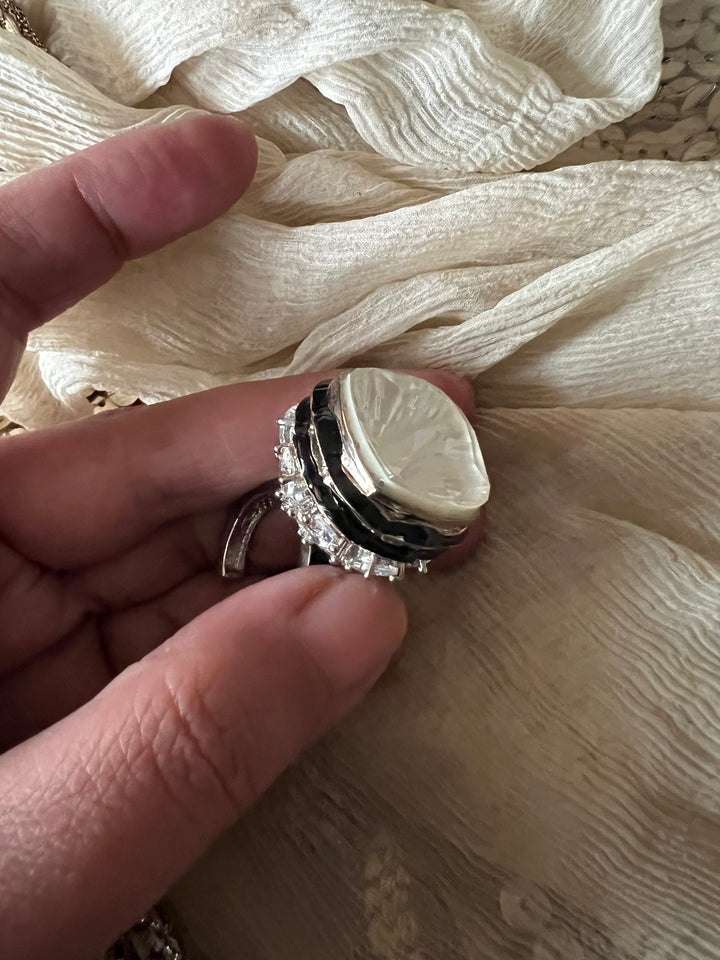 Austrian Crystal Brass Ring