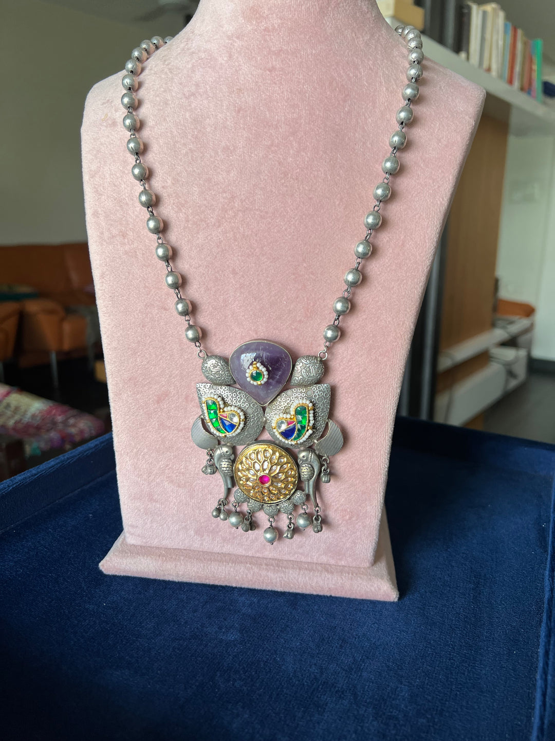 Exquisite Handcrafted Fusion Necklace - Premium Brass Elegance