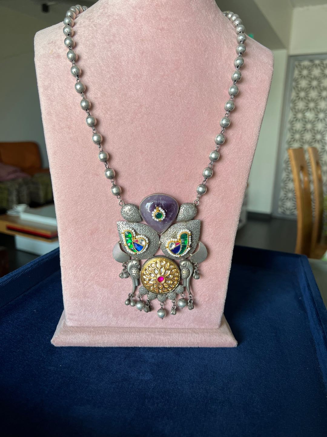 Exquisite Handcrafted Fusion Necklace - Premium Brass Elegance