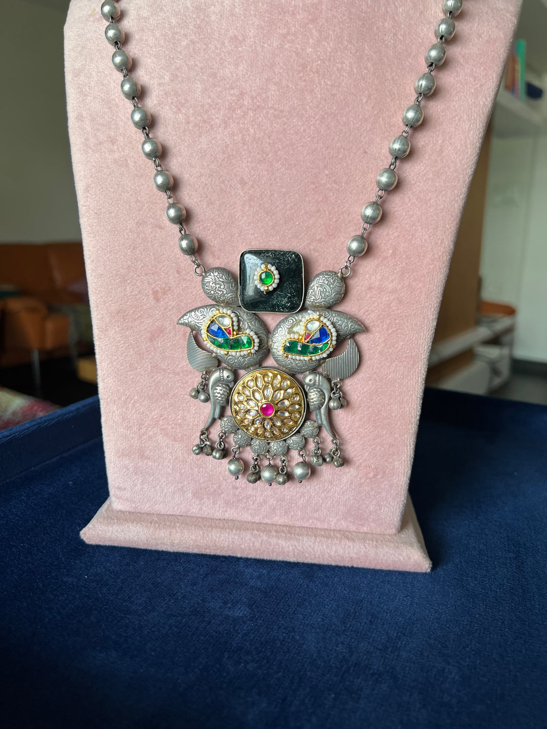 Exquisite Handcrafted Fusion Necklace - Premium Brass Elegance