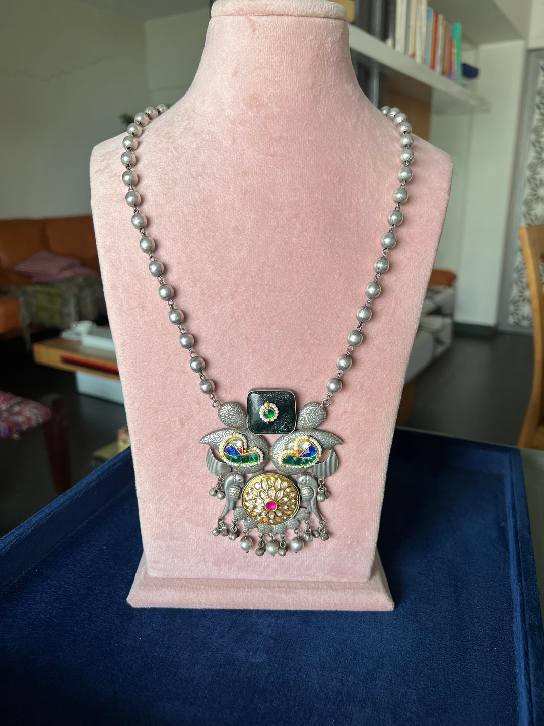 Exquisite Handcrafted Fusion Necklace - Premium Brass Elegance