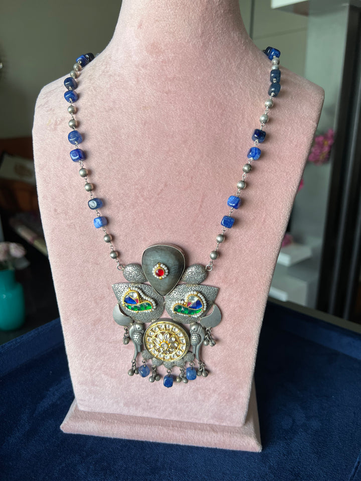 Exquisite Handcrafted Fusion Necklace - Premium Brass Elegance