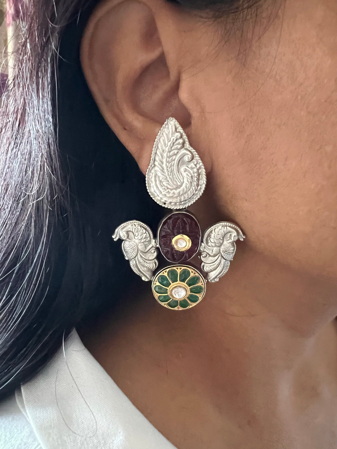 Statement Earrings with High-Quality Materials