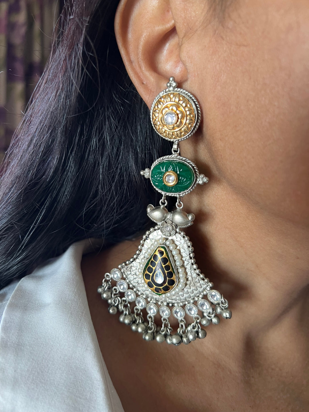Statement Earrings with High-Quality Materials