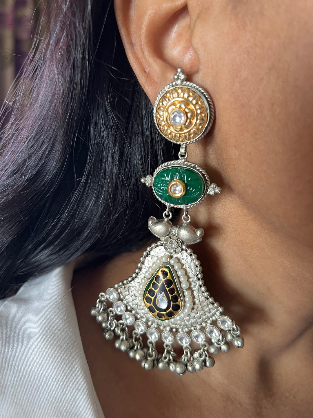 Statement Earrings with High-Quality Materials