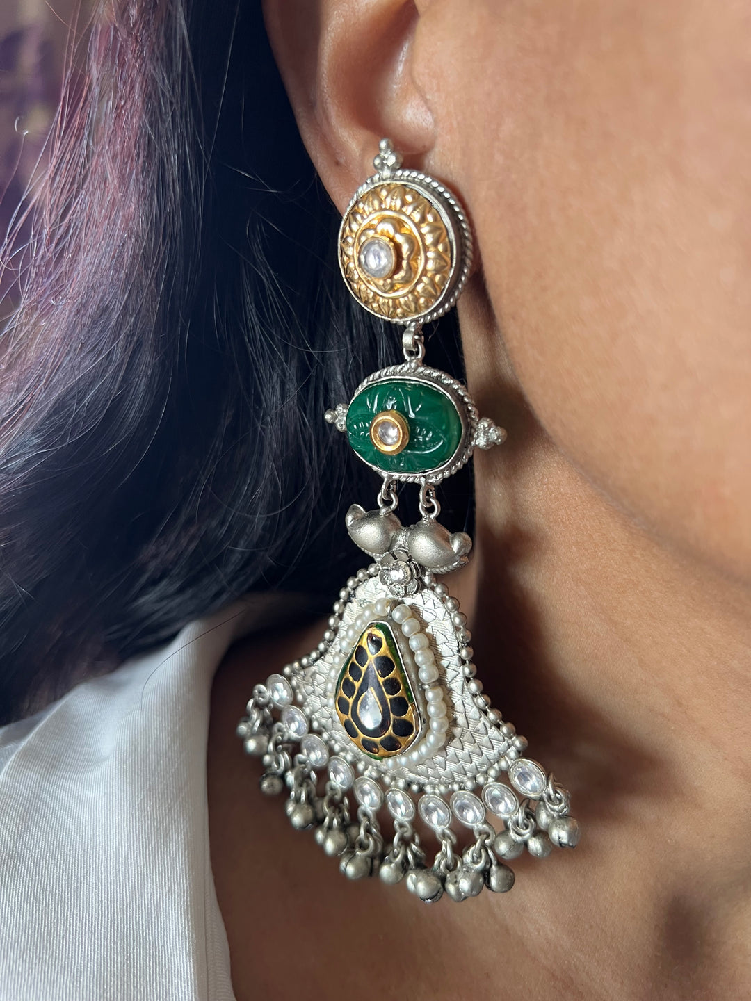 Statement Earrings with High-Quality Materials