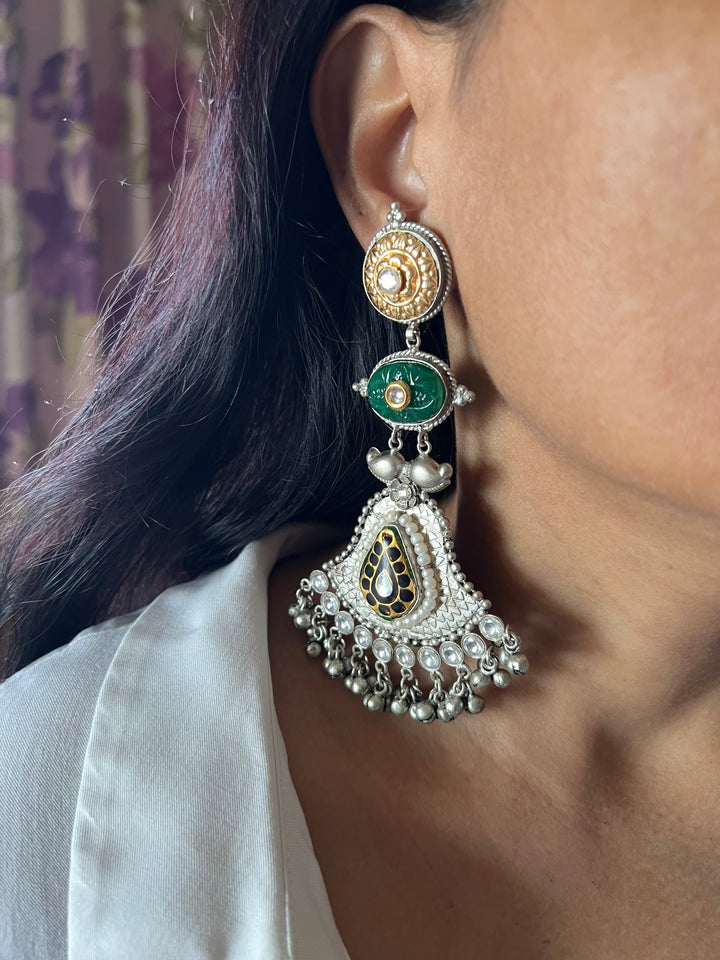 Statement Earrings with High-Quality Materials