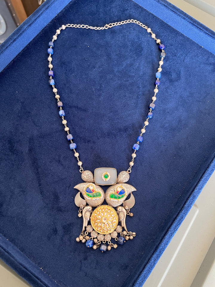 Exquisite Handcrafted Fusion Necklace - Premium Brass Elegance