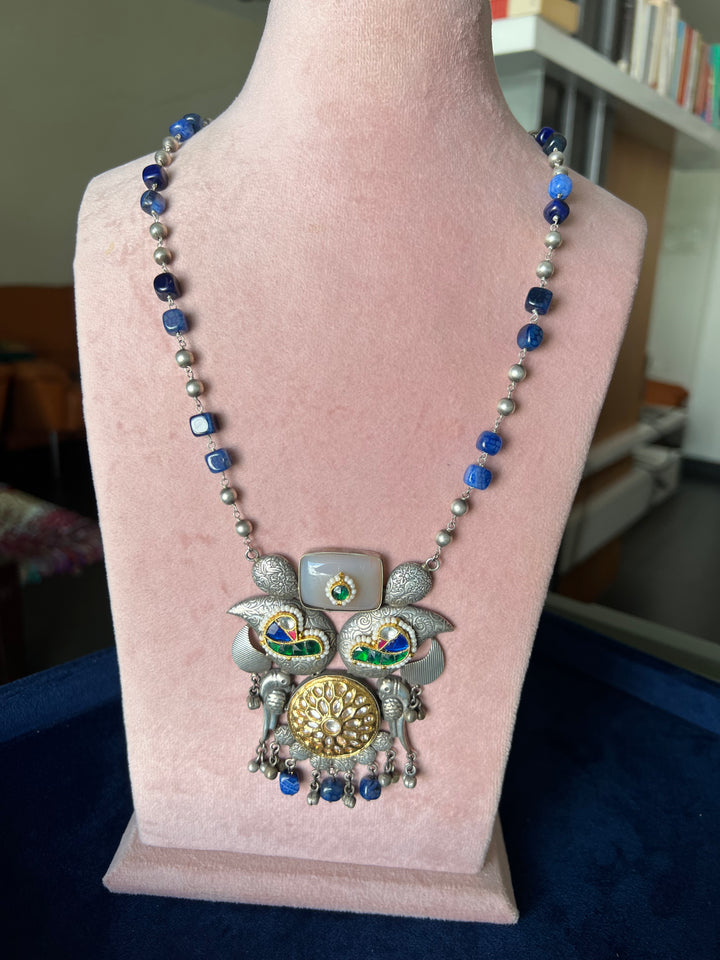 Exquisite Handcrafted Fusion Necklace - Premium Brass Elegance