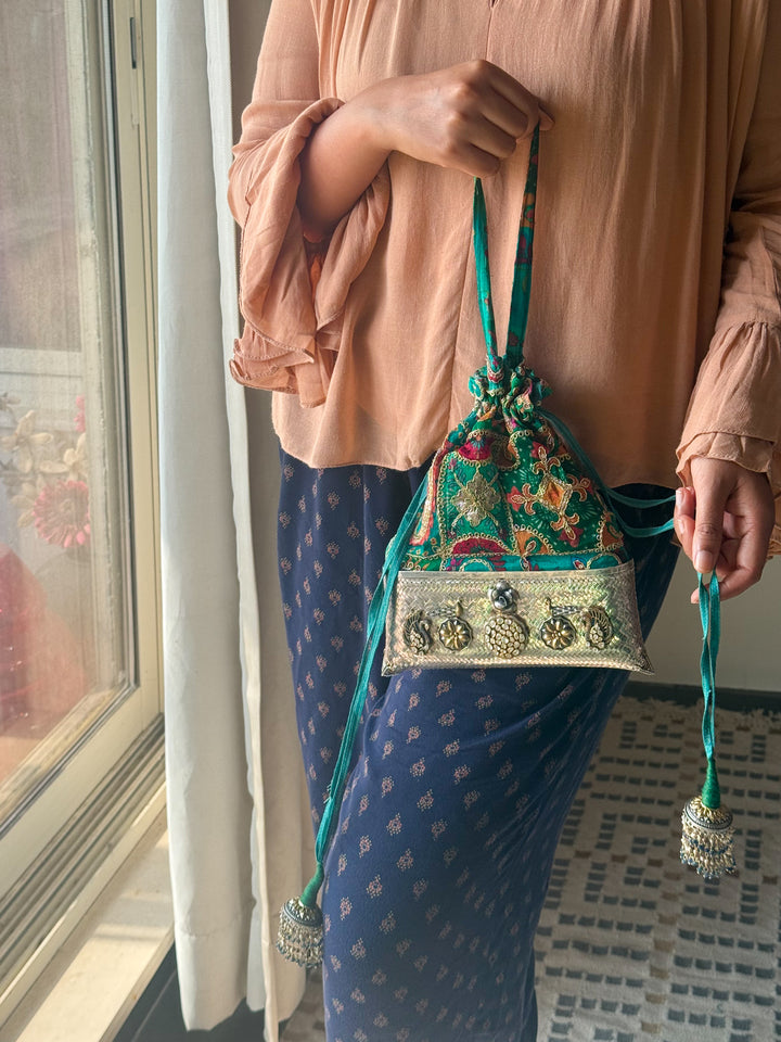 One of a Kind 925 Silver Purse Bag | SHIVKA