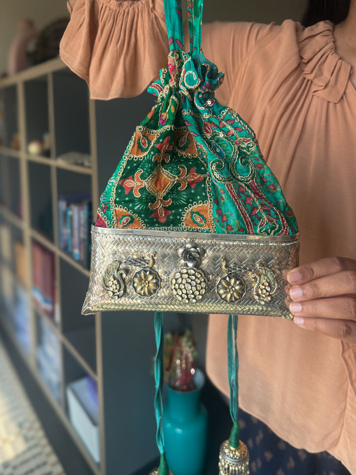 One of a Kind 925 Silver Purse Bag | SHIVKA