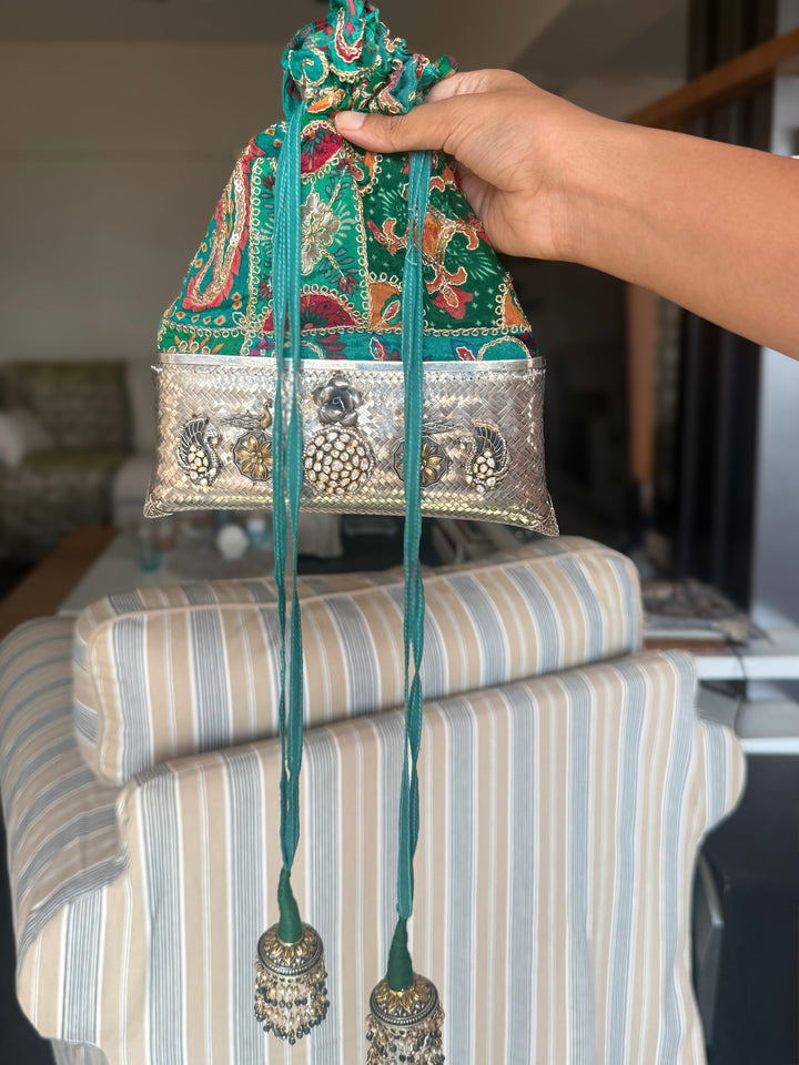 One of a Kind 925 Silver Purse Bag | SHIVKA