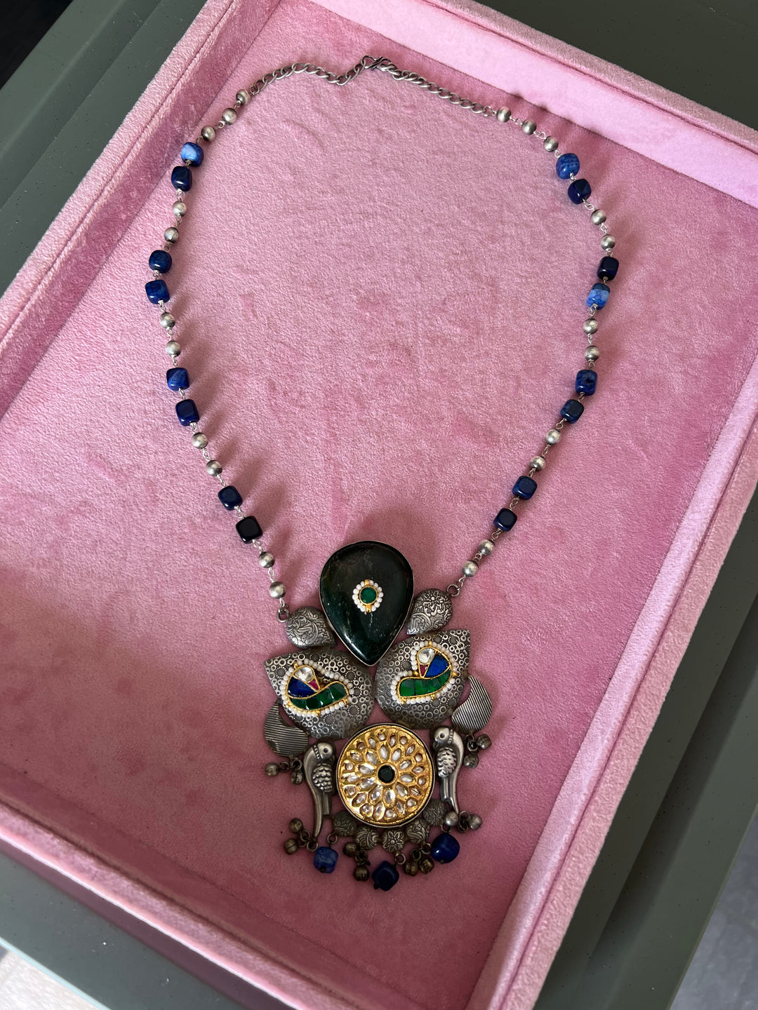 Exquisite Handcrafted Fusion Necklace - Premium Brass Elegance