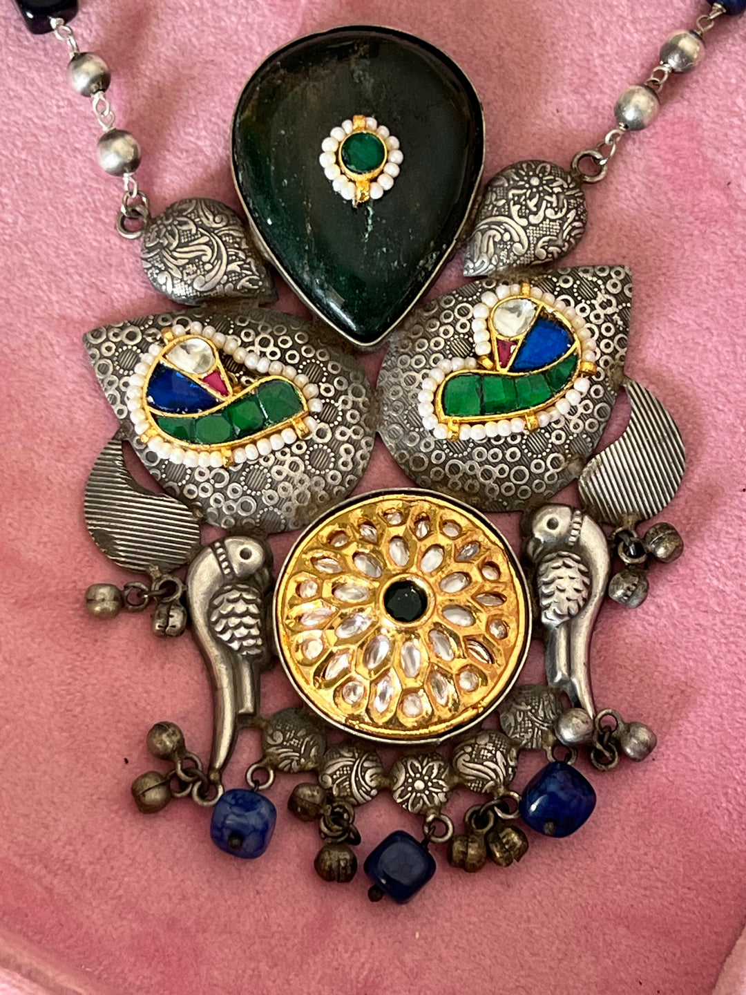 Exquisite Handcrafted Fusion Necklace - Premium Brass Elegance