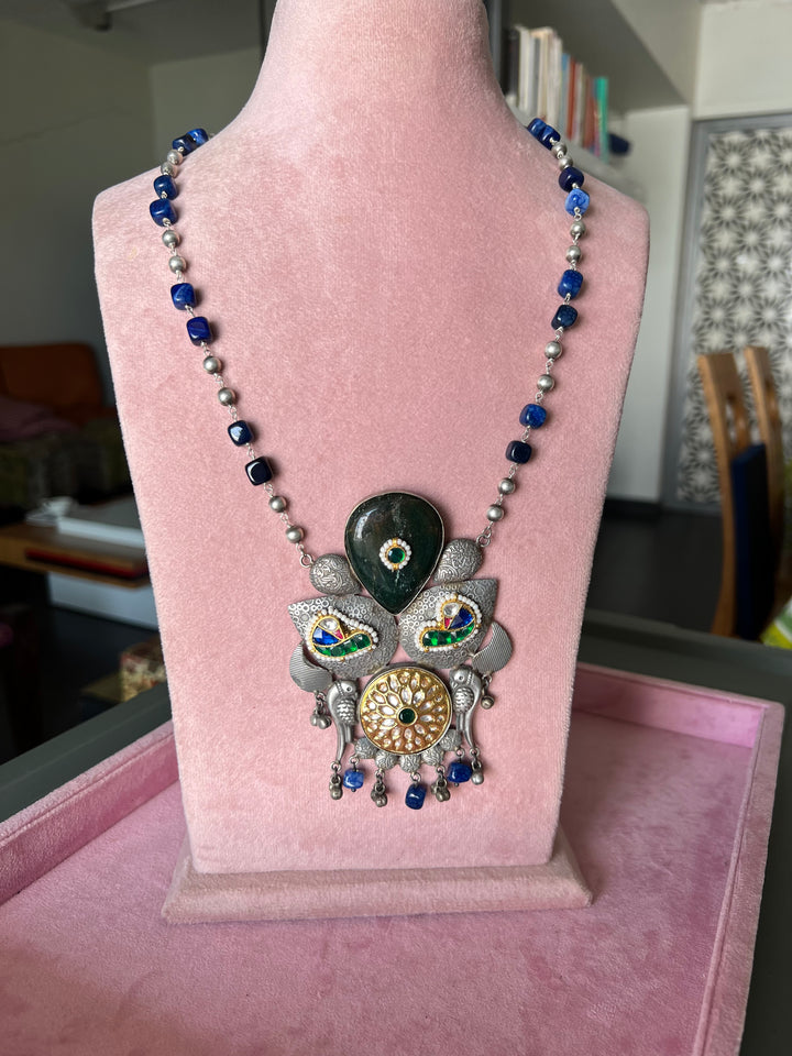 Exquisite Handcrafted Fusion Necklace - Premium Brass Elegance