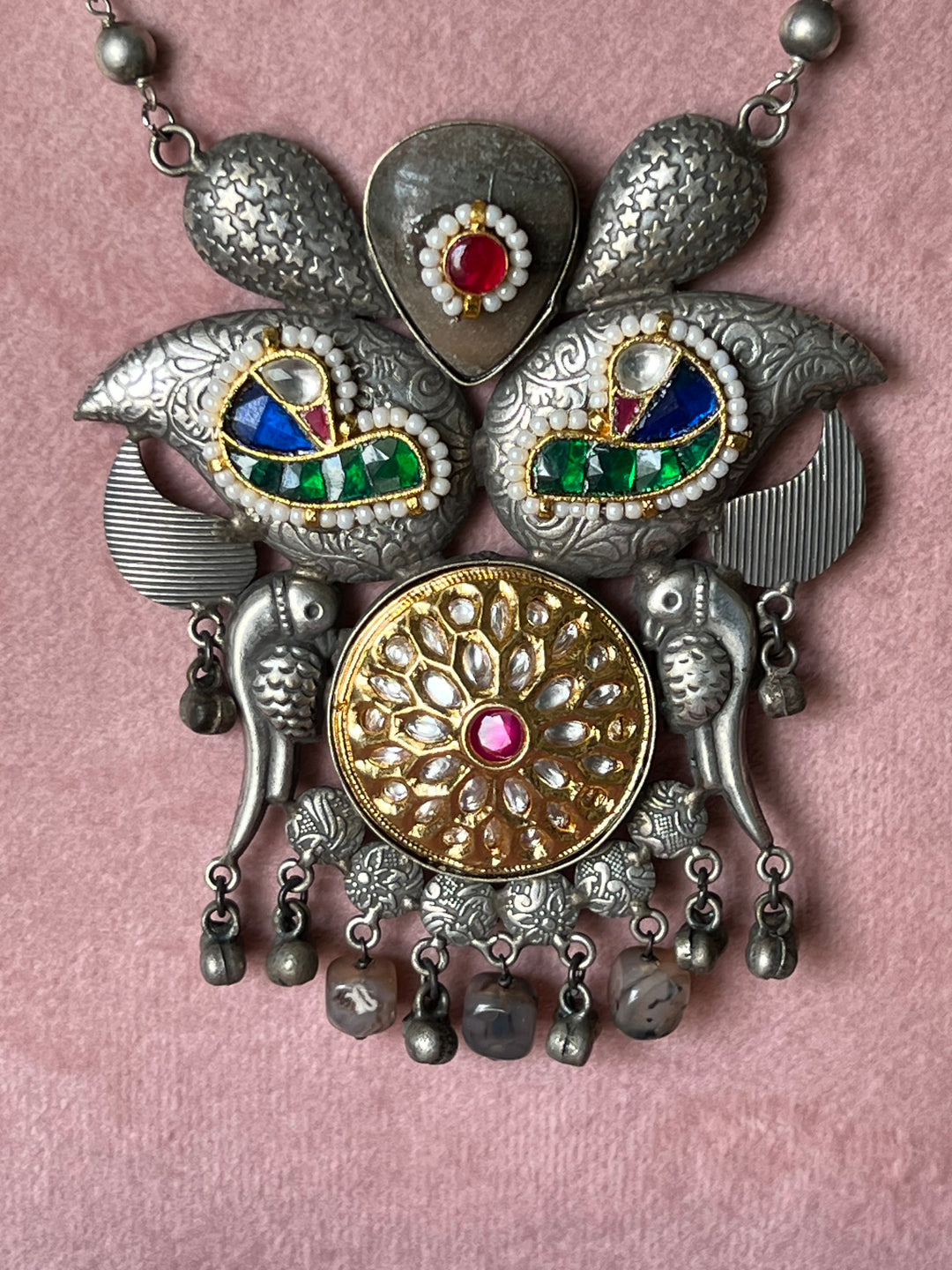 Exquisite Handcrafted Fusion Necklace - Premium Brass Elegance