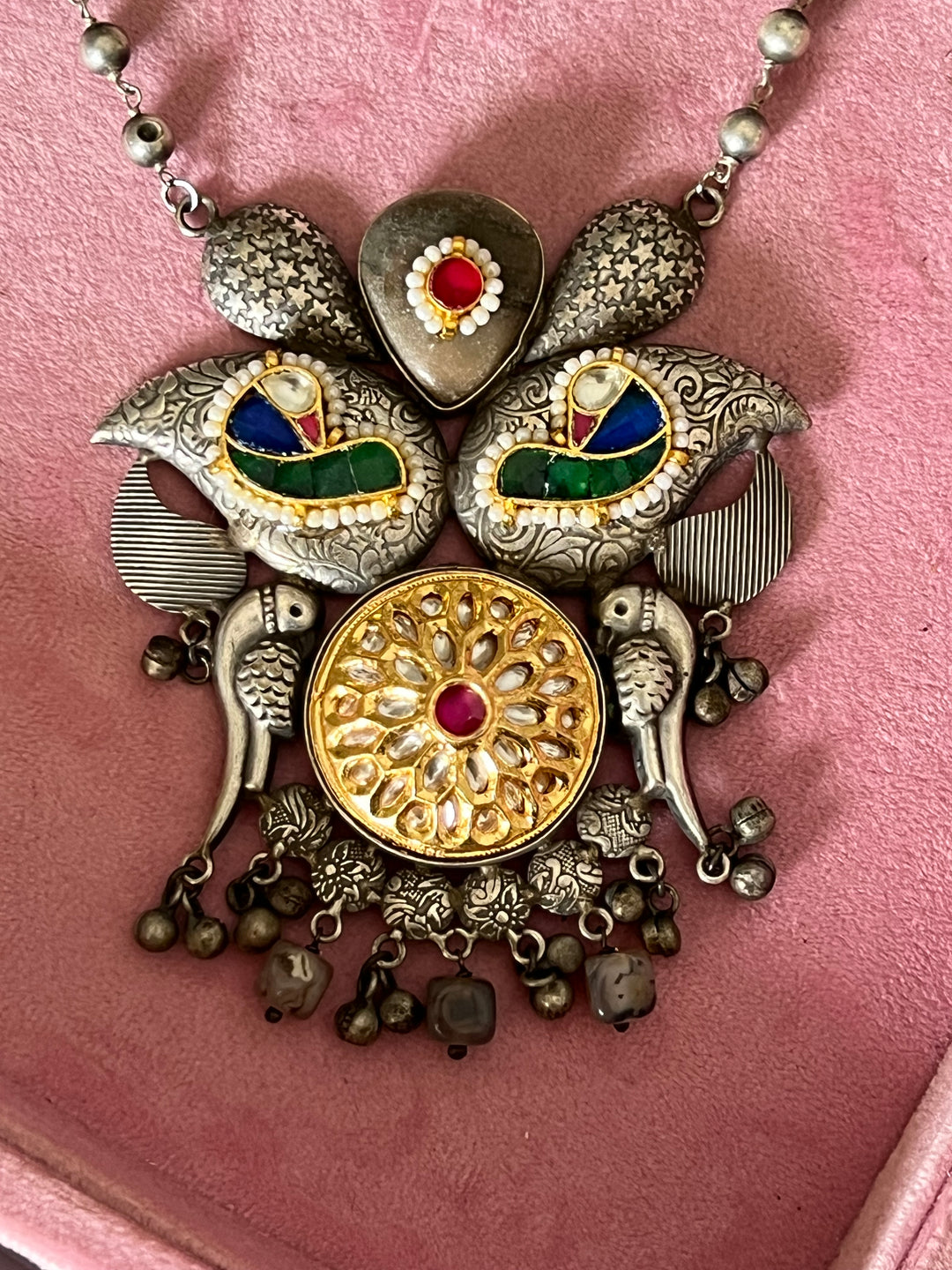 Exquisite Handcrafted Fusion Necklace - Premium Brass Elegance