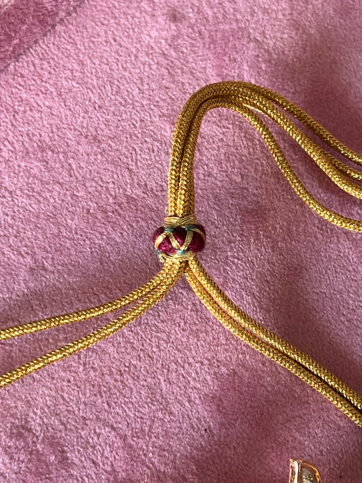 Elegant Kundan Choker Necklace Set with Red Stones and Pearls