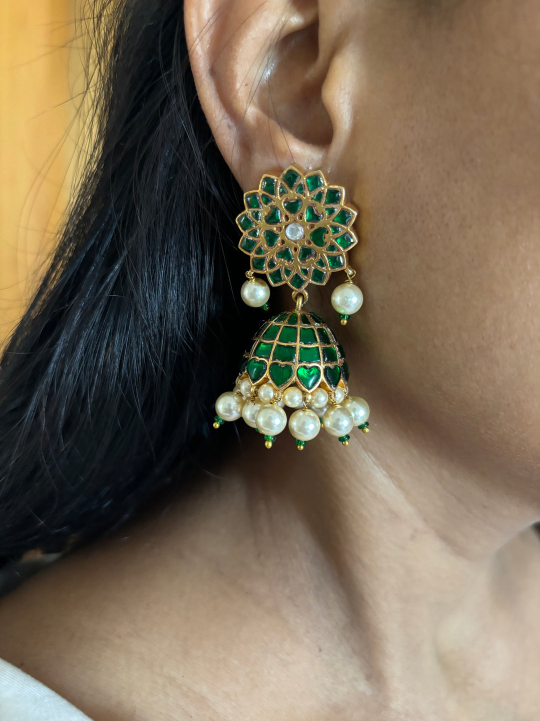 Bridal Jhumkas/ Pure 925 Utrai Silver Jhumkas