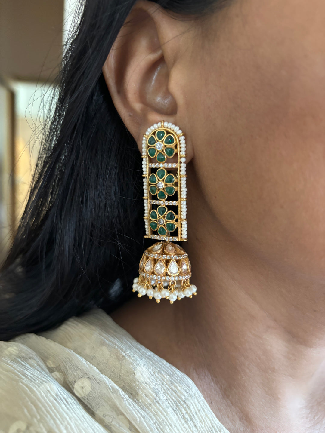 Pure 925 Silver Moissanite Earrings / Silver Earrings/ Moissanite Earrings