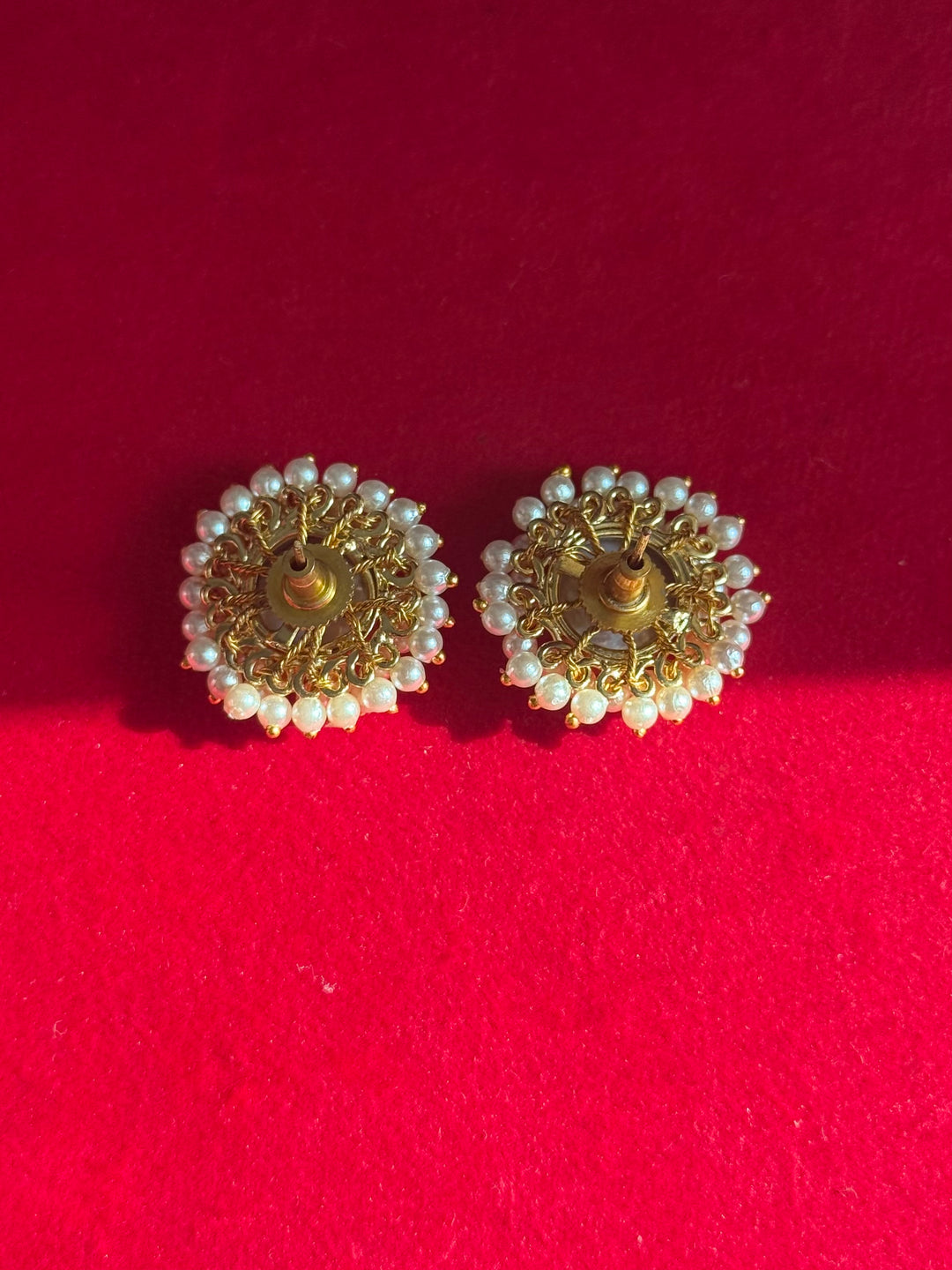 Classy Pearl Cluster Studs