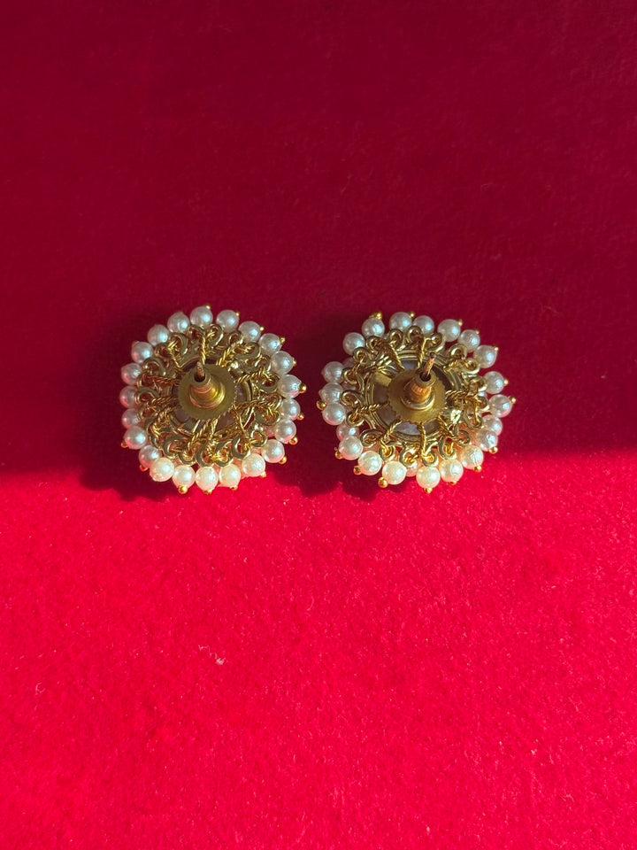 Classy Pearl Cluster Studs