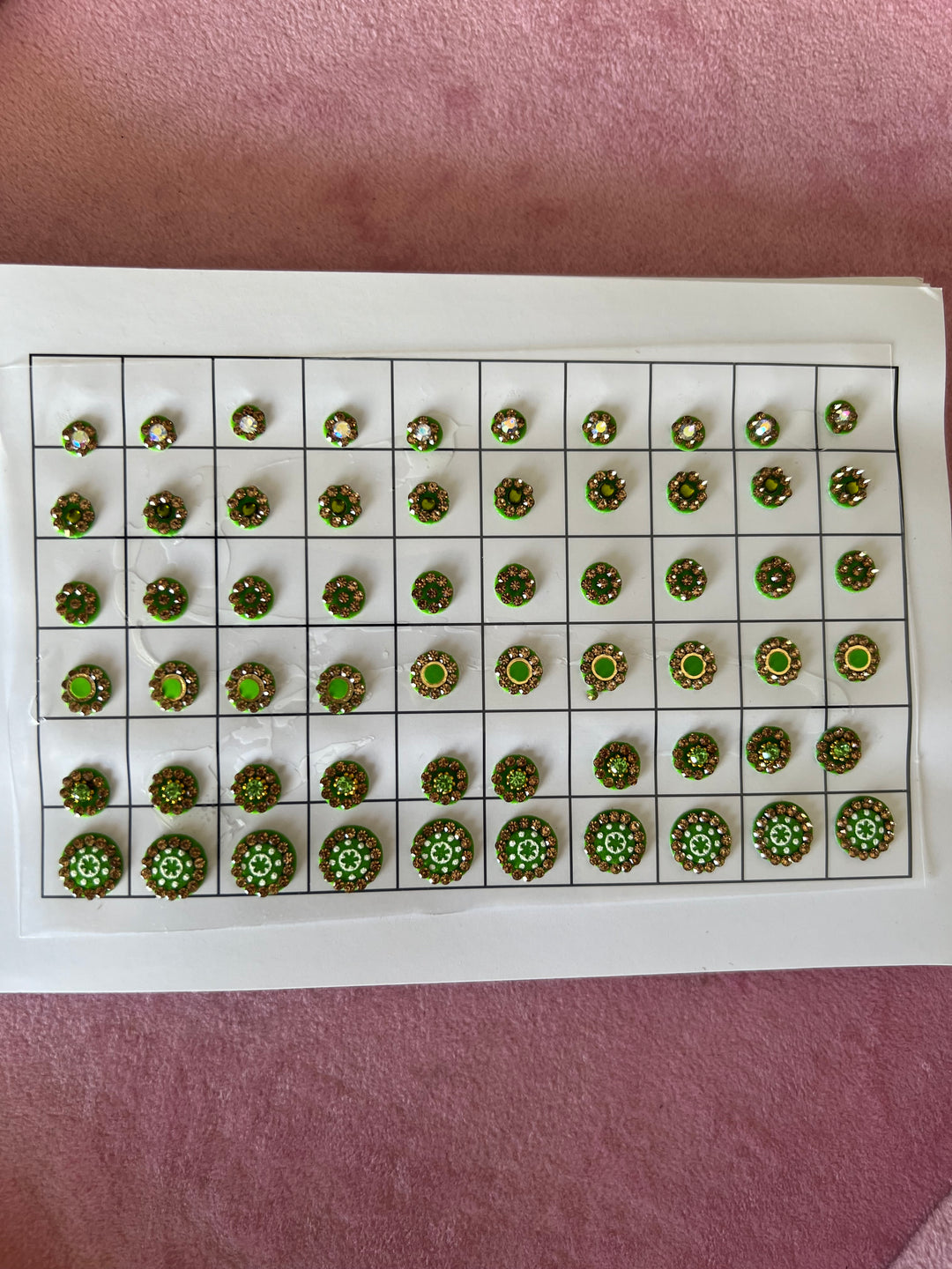 Versatile Designer Bindis - Set of 10 Strips, 10 Captivating Colors