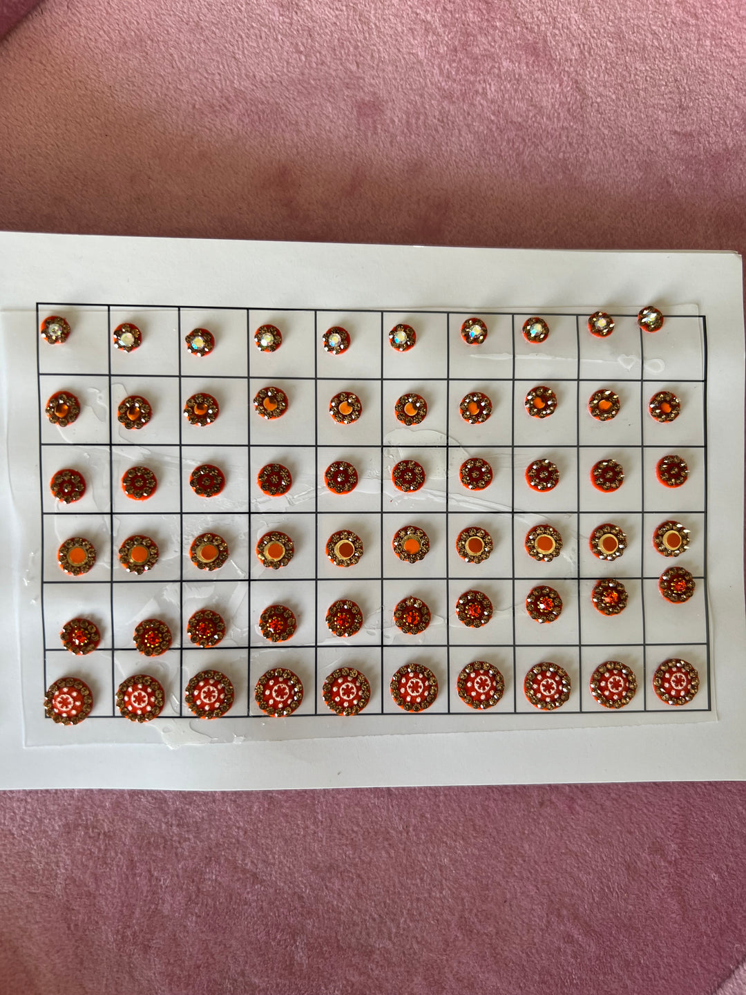 Versatile Designer Bindis - Set of 10 Strips, 10 Captivating Colors