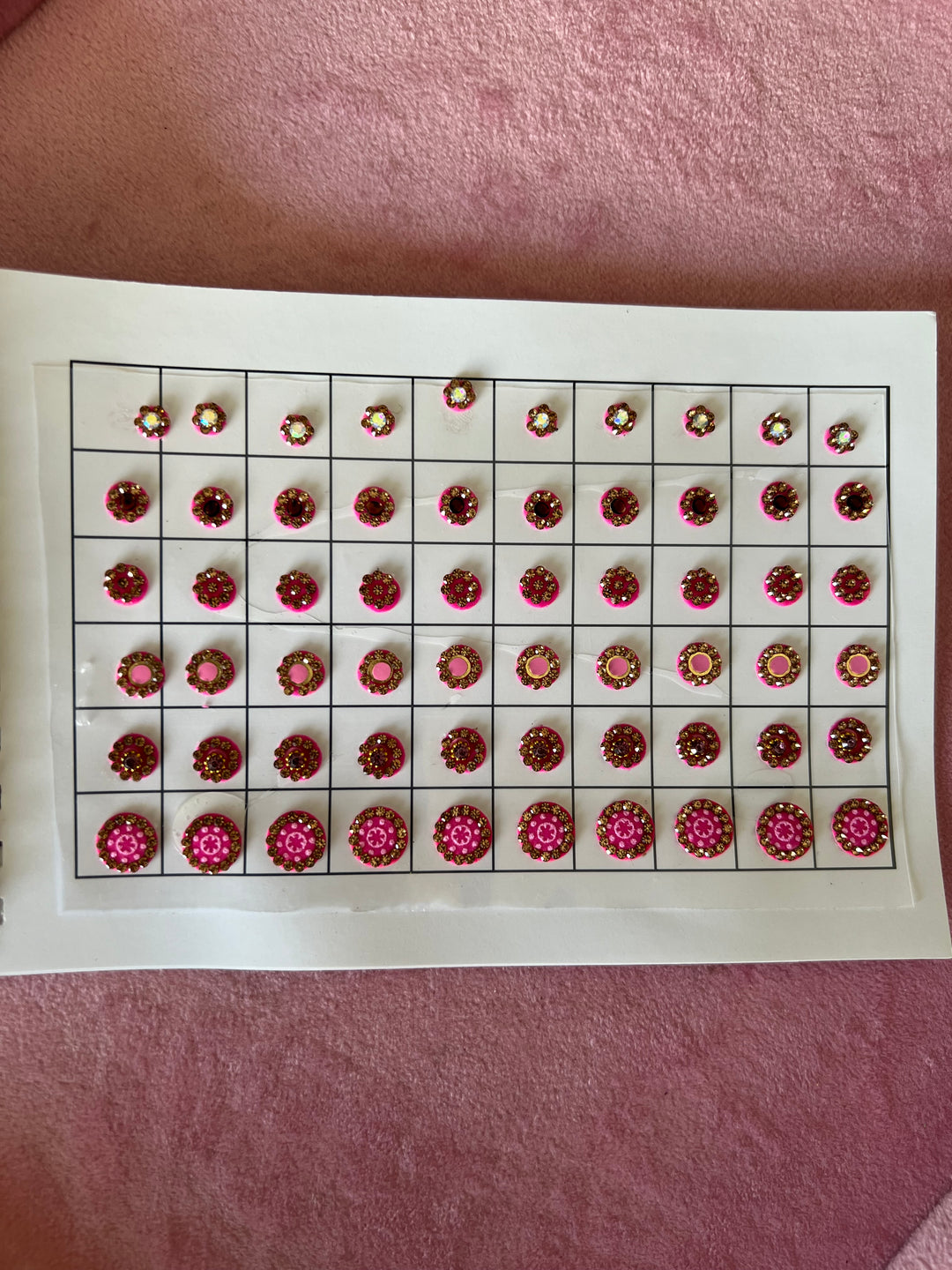 Versatile Designer Bindis - Set of 10 Strips, 10 Captivating Colors