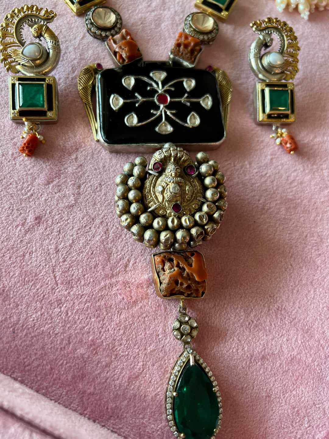 Exquisite 925 Silver Fusion Jewelry Set