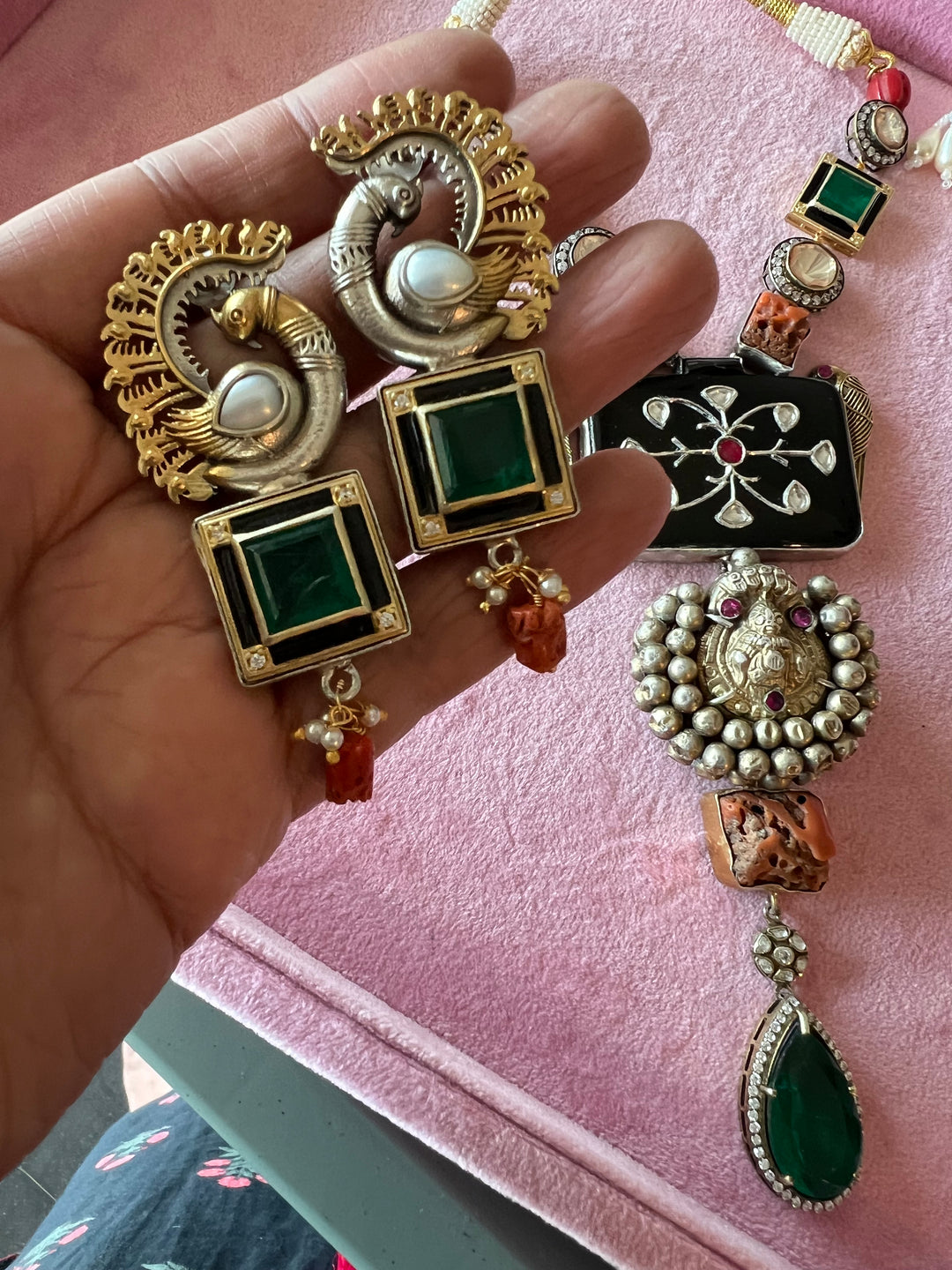 Exquisite 925 Silver Fusion Jewelry Set