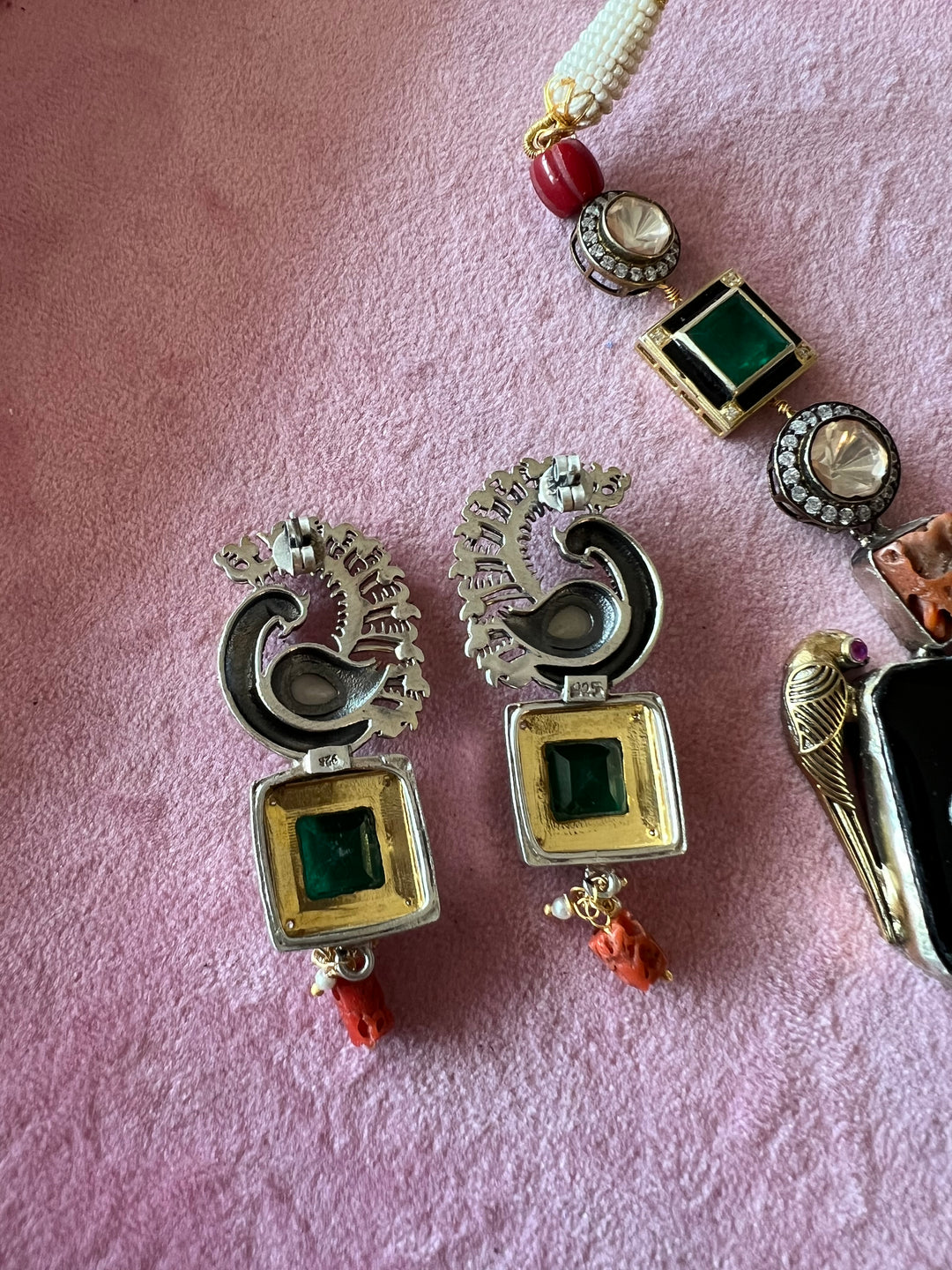 Exquisite 925 Silver Fusion Jewelry Set