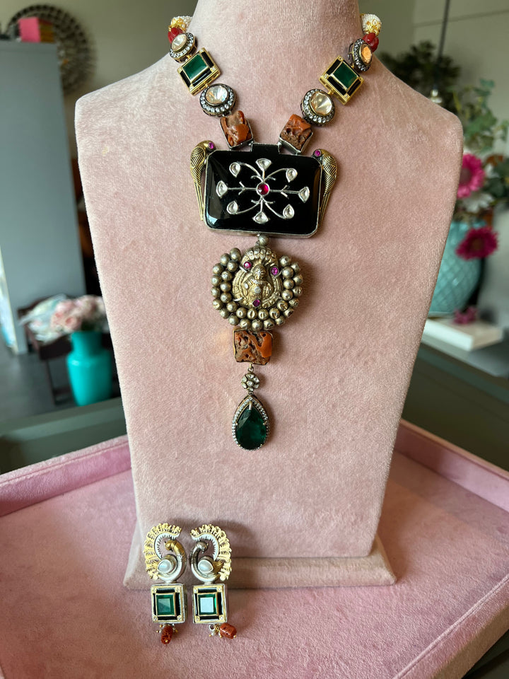 Exquisite 925 Silver Fusion Jewelry Set