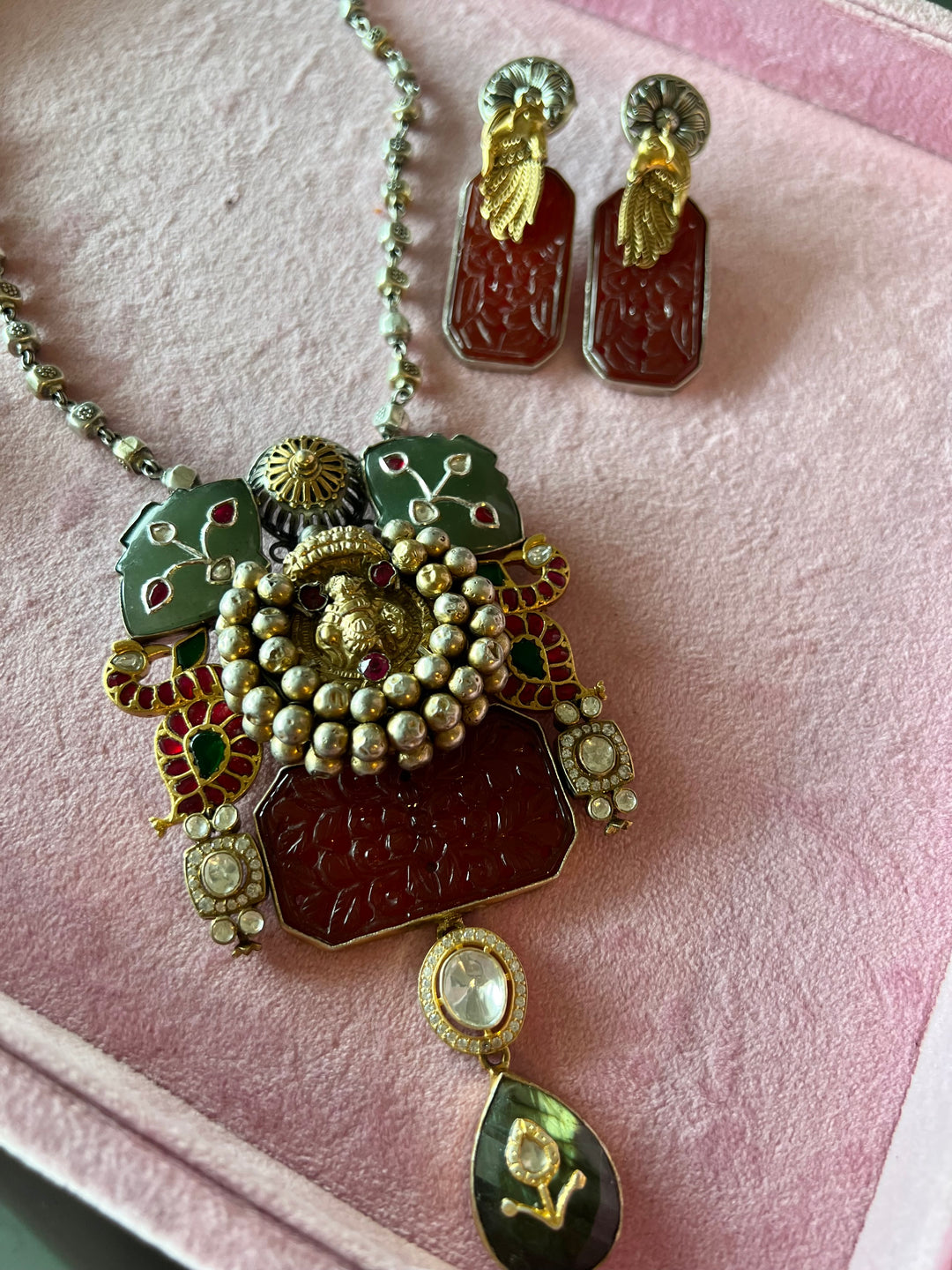 Exquisite 925 Silver Fusion Jewelry Set