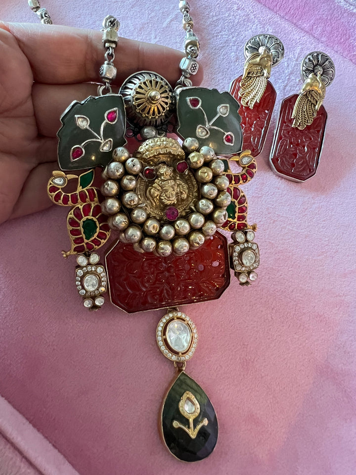 Exquisite 925 Silver Fusion Jewelry Set