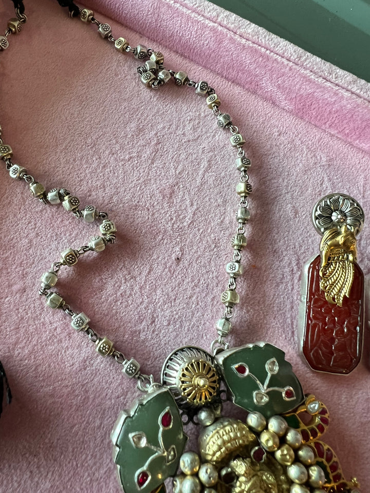 Exquisite 925 Silver Fusion Jewelry Set