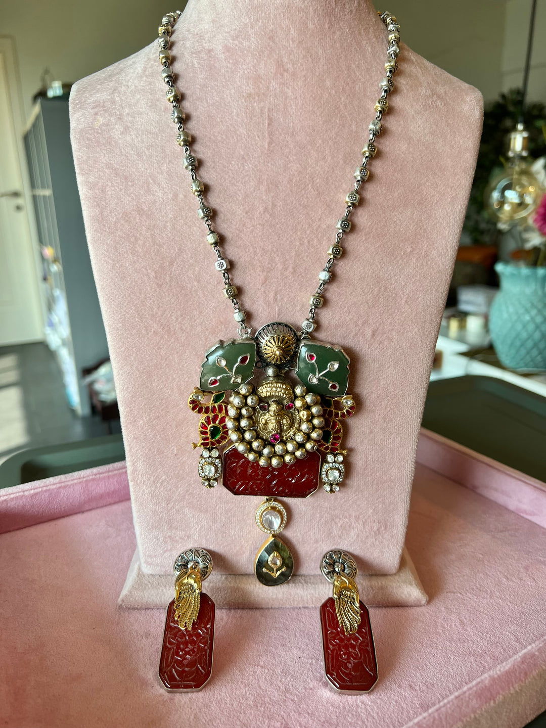 Exquisite 925 Silver Fusion Jewelry Set