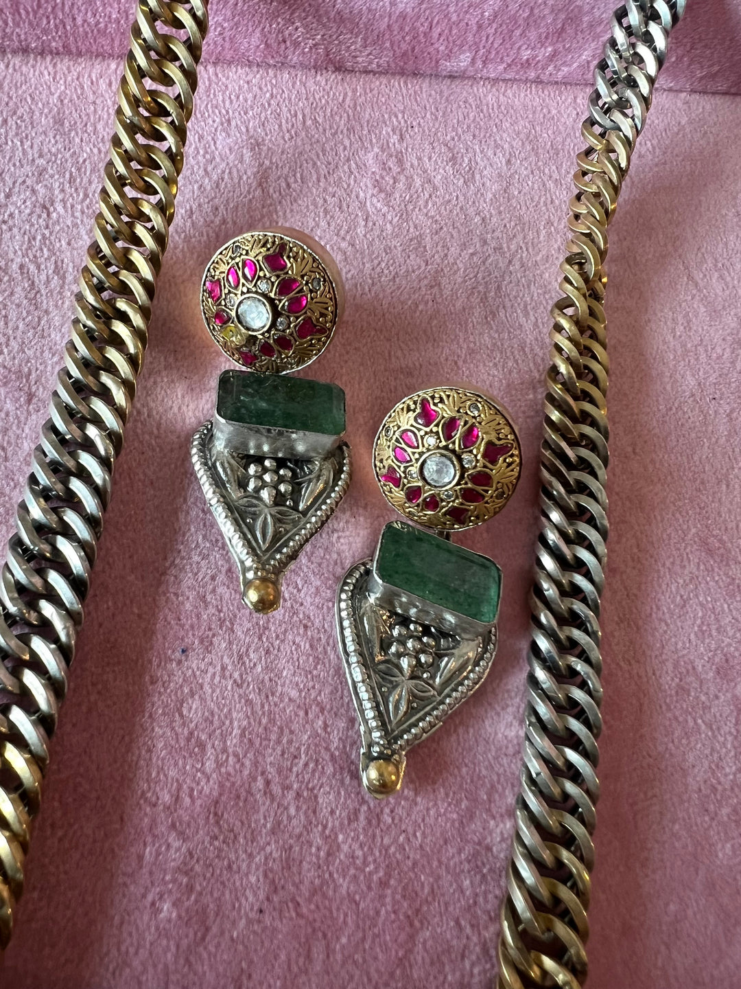 Exquisite 925 Silver Fusion Jewelry Set