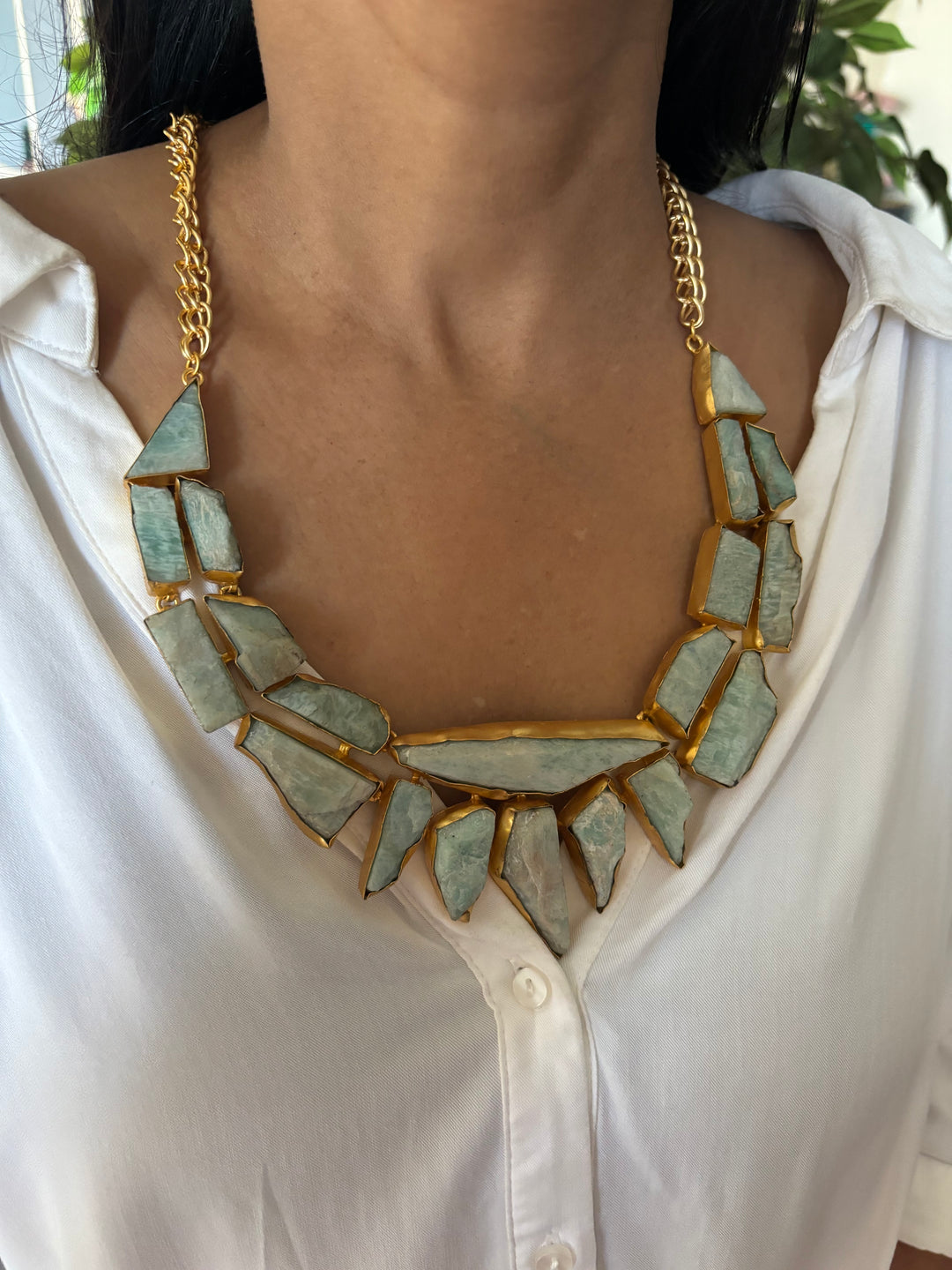 Exquisite Natural Amazonite Necklace - Premium Quality Craftsmanship