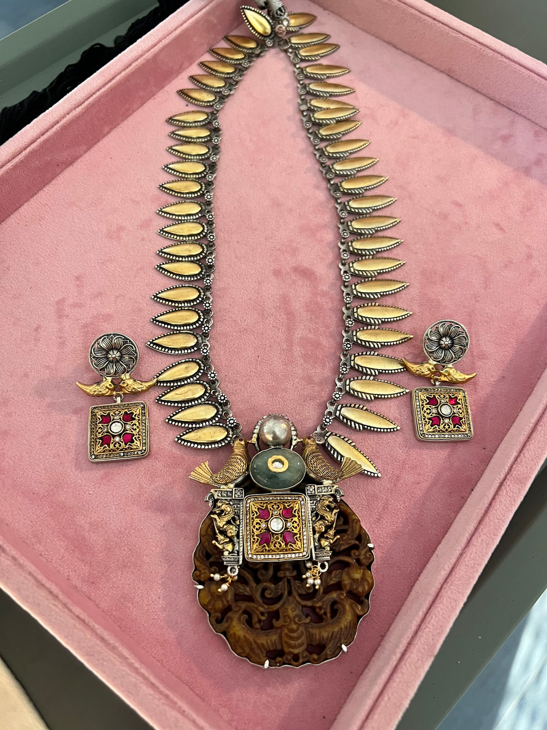 Exquisite 925 Silver Fusion Jewelry Set