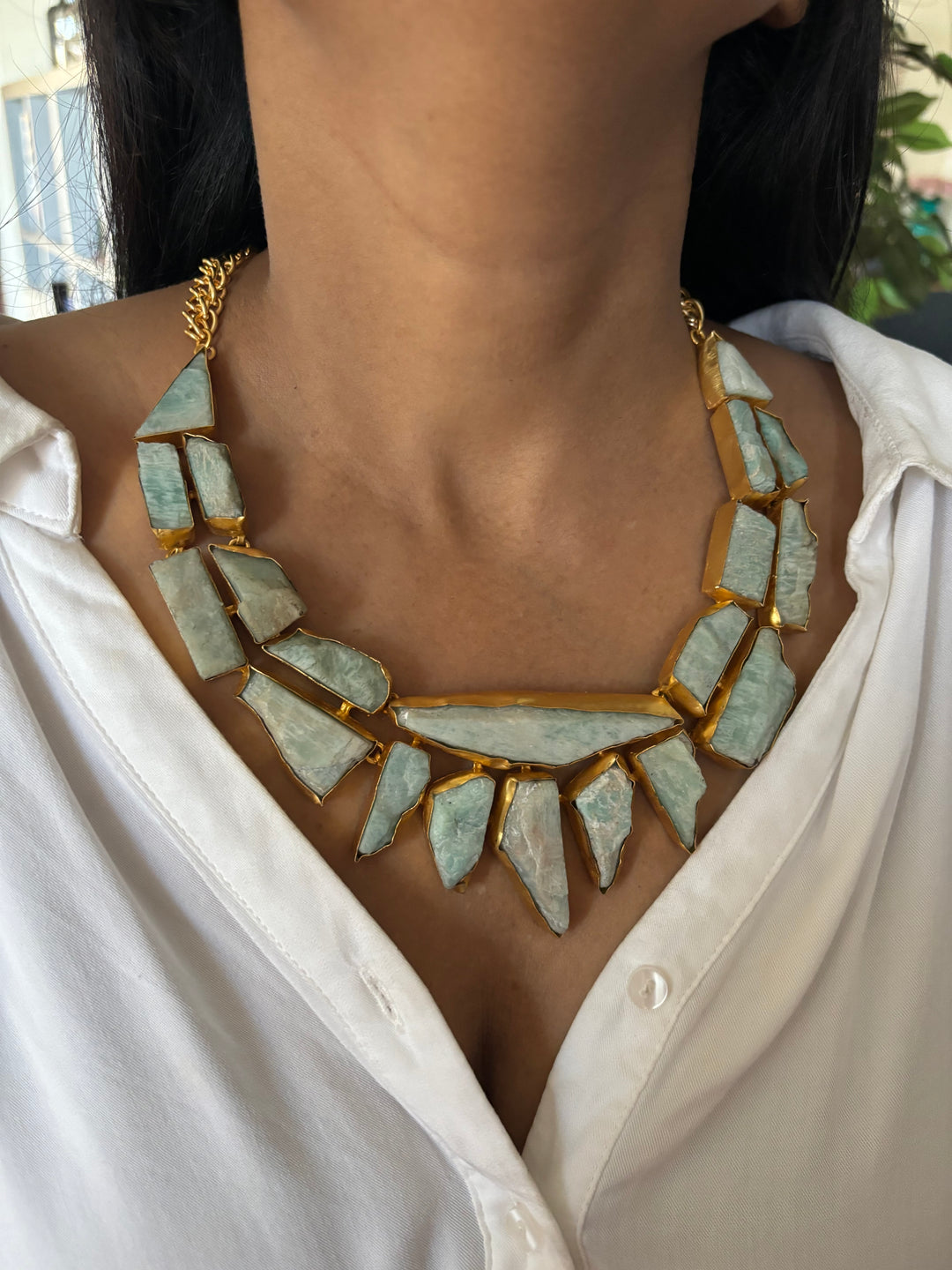 Exquisite Natural Amazonite Necklace - Premium Quality Craftsmanship