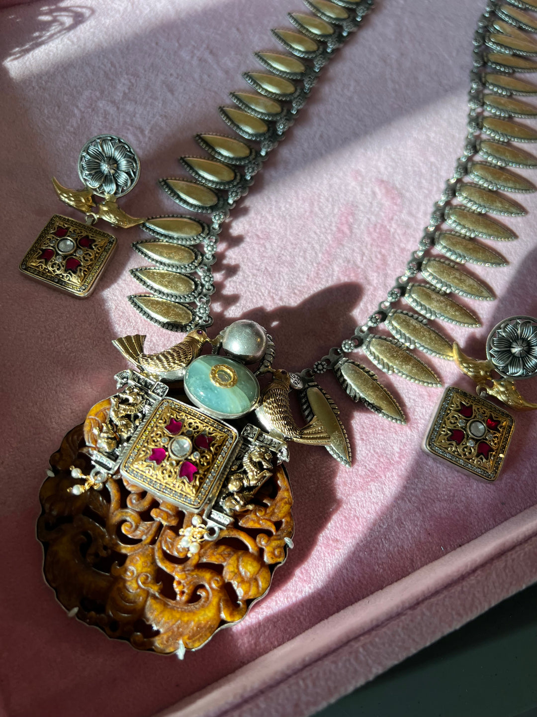 Exquisite 925 Silver Fusion Jewelry Set