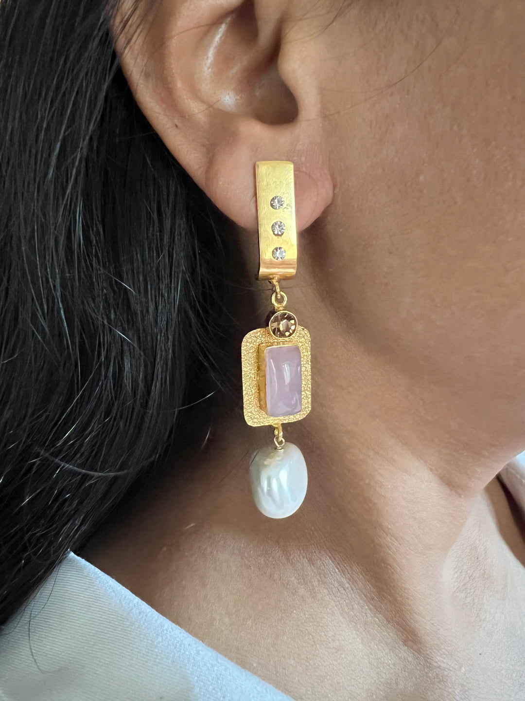 Statement Earrings with High-Quality Materials