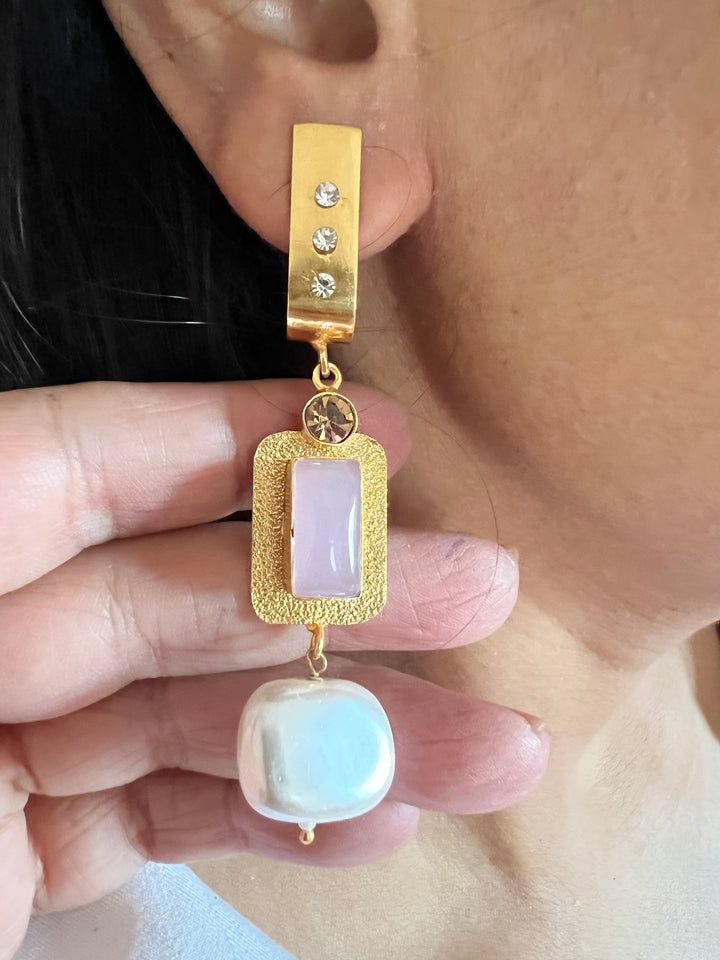 Statement Earrings with High-Quality Materials